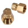 Everflow 1/4" O.D. COMP x 3/8" FIP Reducing Adapter Pipe Fitting, Lead Free Brass C66R-1438-NL